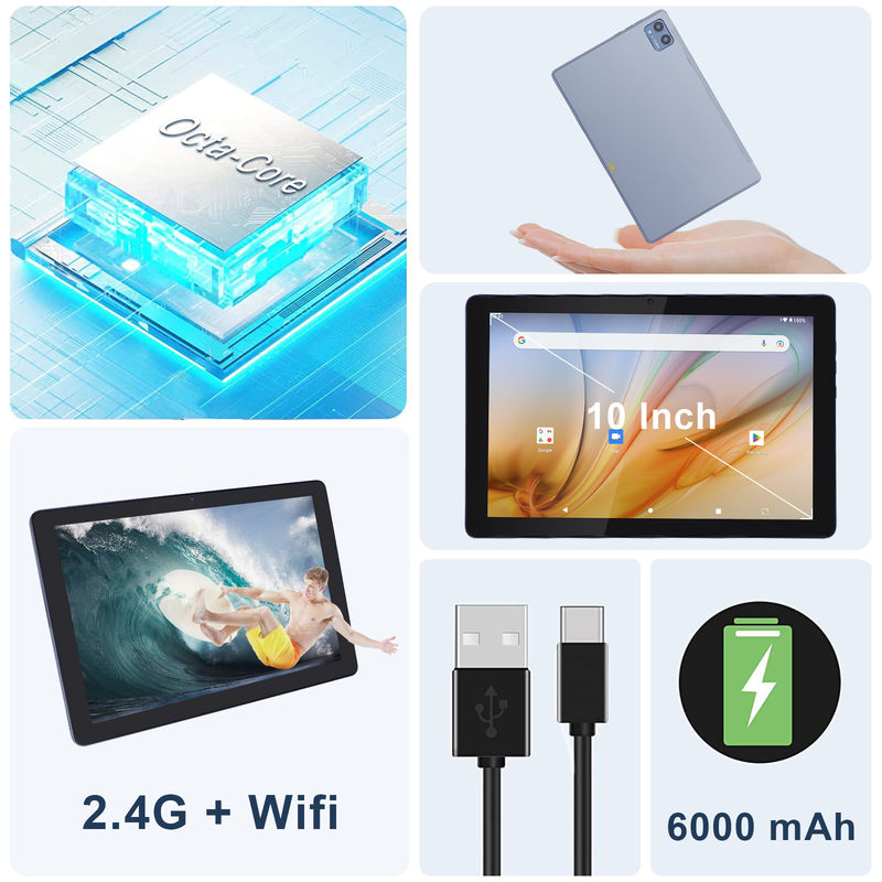 C 아이디어 학생용 교육용 태블릿 안드로이드 12 태블릿 10인치 구글 플레이 64GB 롬 3GB 램 128GB