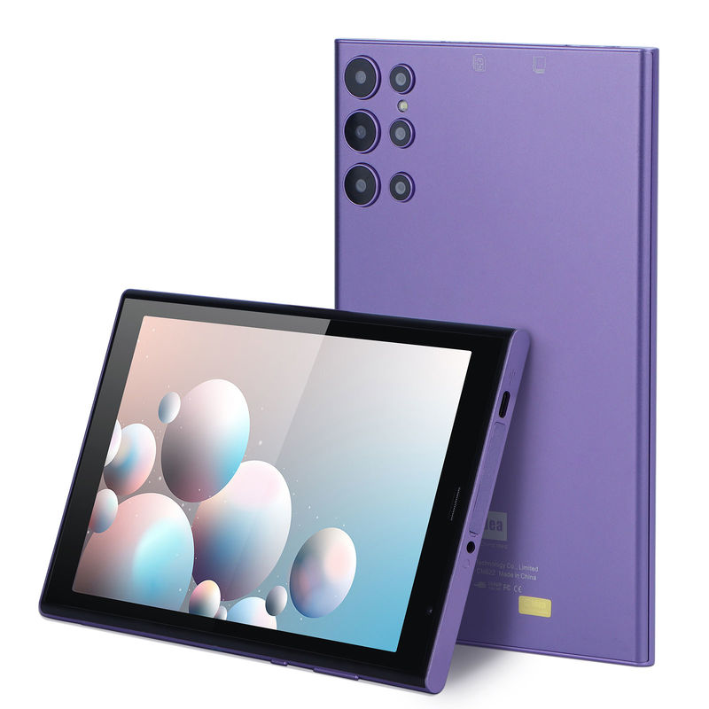 C 아이디어 휴대용 8인치 태블릿 PC 케이스 5000mAh 배터리 수명 듀얼 카메라 5MP+8MP 심 카드 슬롯 보라색