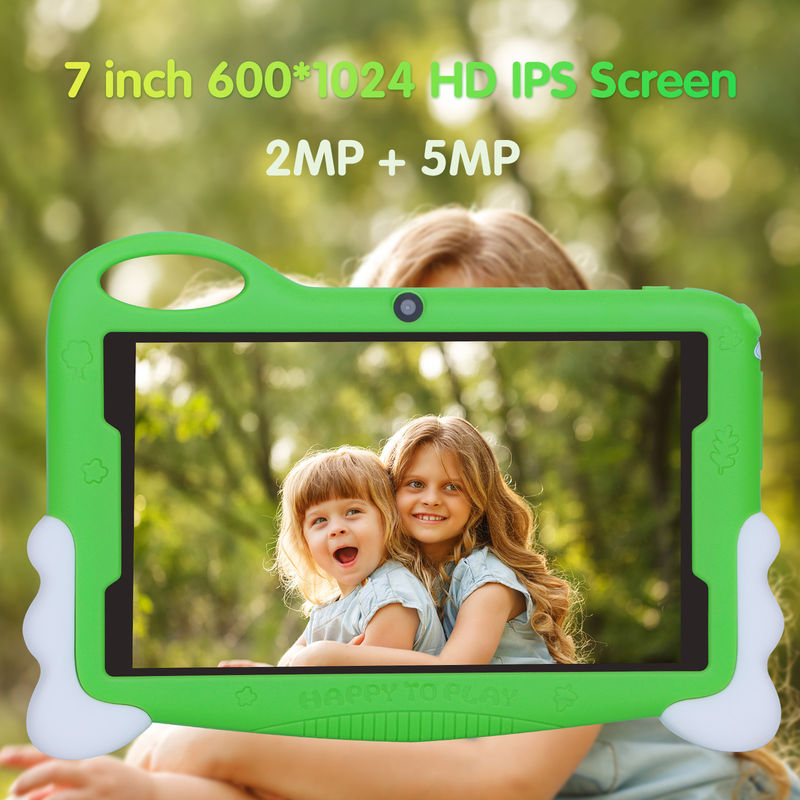 C 아이디어 어린이 학생 연구 태블릿 7인치 귀여운 배터리 장수 32GB 저장장치 2MP + 5MP 듀얼 카메라 CM90 녹색