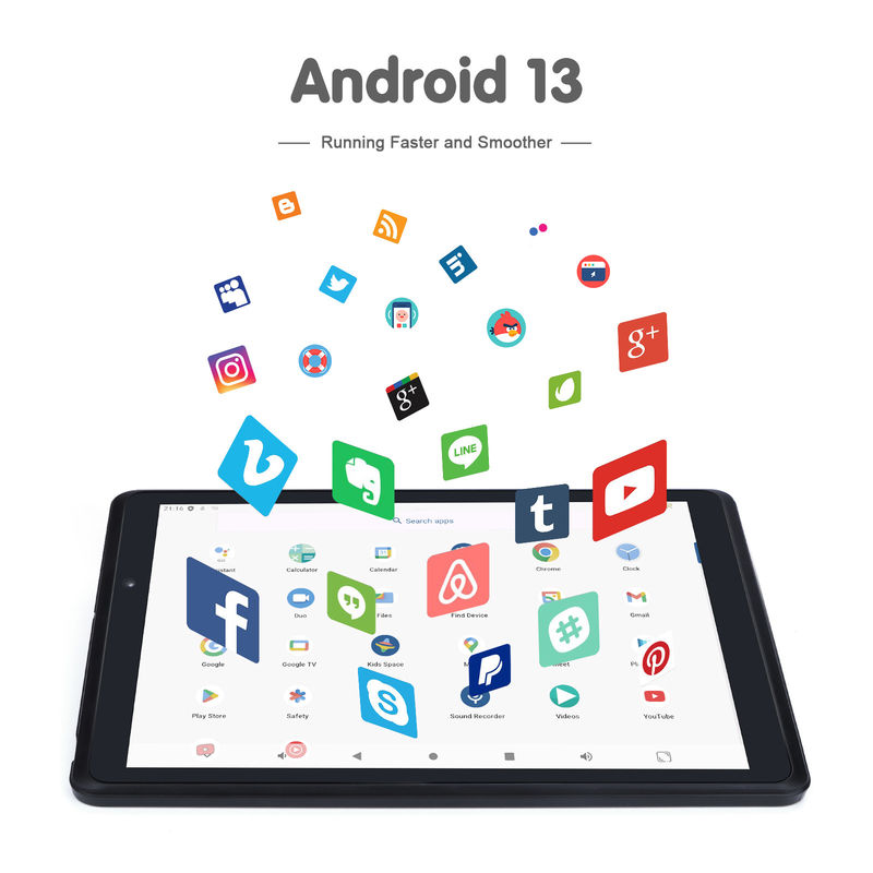 C 아이디어 휴대용 8인치 태블릿 안드로이드 13 블루 라이트 화면 와이파이 32GB+64GB 확장 HD IPS CM825