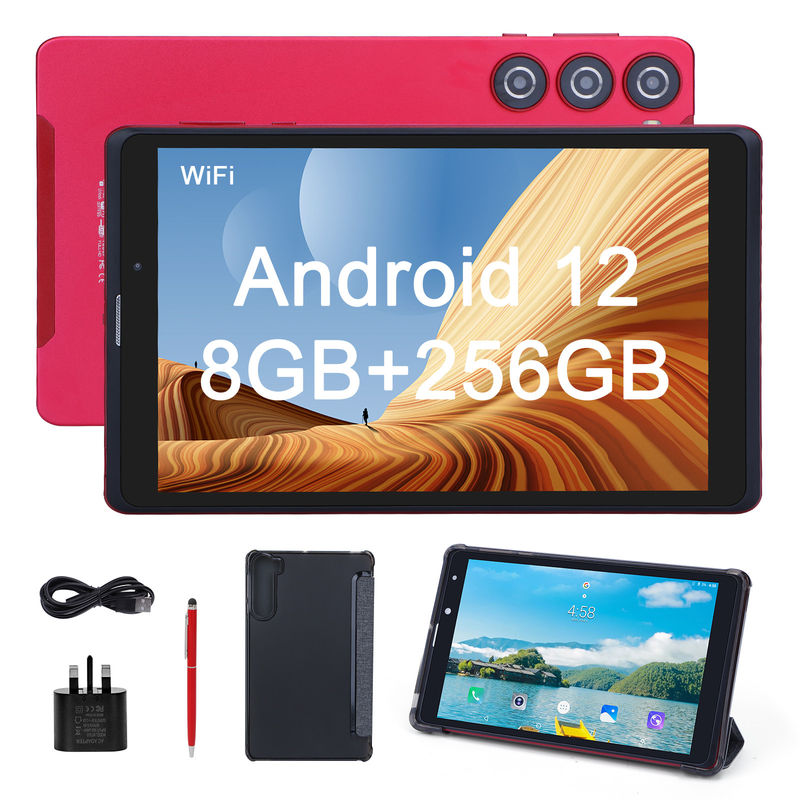 C 아이디어 안드로이드 8인치 태블릿 PC 256GB 대용량 저장장치 5MP+8MP 카메라 8000mAh 배터리 수명 읽기 CM835 빨간색