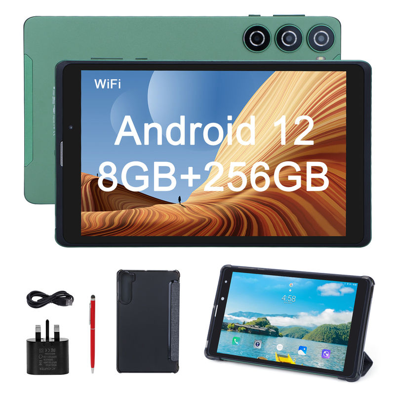 C 아이디어 심 지원 녹색 태블릿 PC 8GB RAM 256GB ROM 800x1280 IPS HD 화면 디스플레이 태블릿 Case CM835