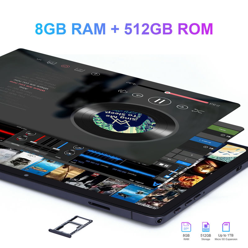 C 아이디어 큰 화면 8GB RAM 512GB ROM 10인치 태블릿 PC 키보드 CM8500
