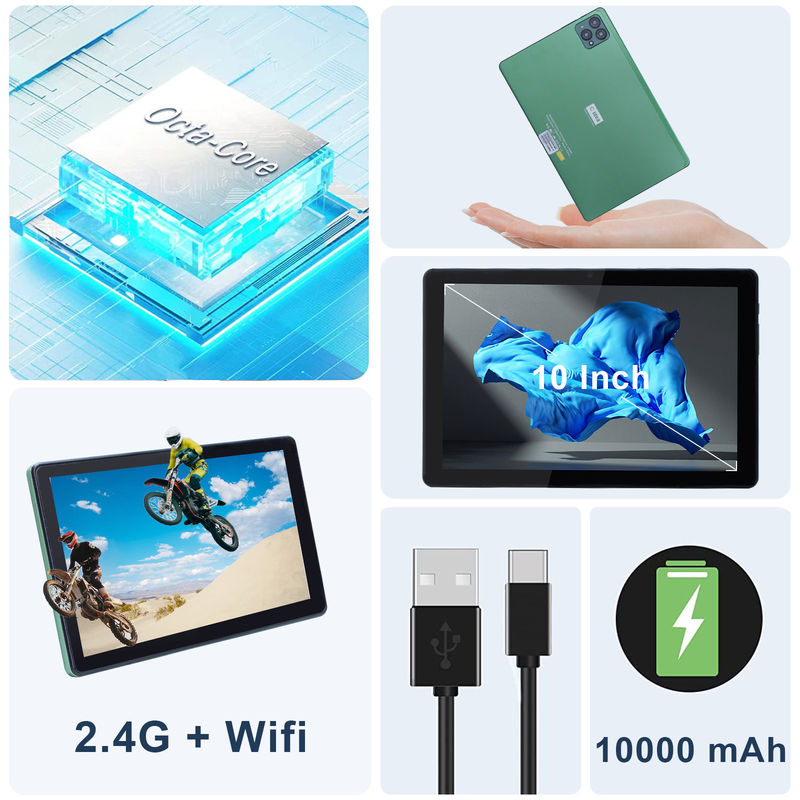 C 아이디어 10인치 안드로이드 12 태블릿 8GB 램 256GB 롬 모델 CM8000PLUS 녹색