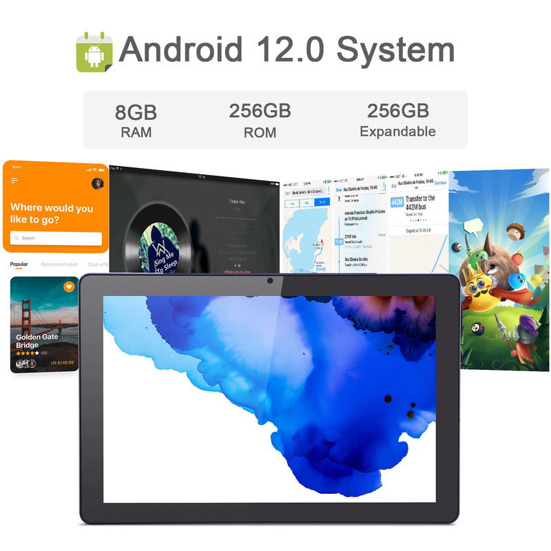 C 아이디어 9.7인치 안드로이드 12 태블릿 8GB 램 512GB 롬 모델 CM7800 분홍색