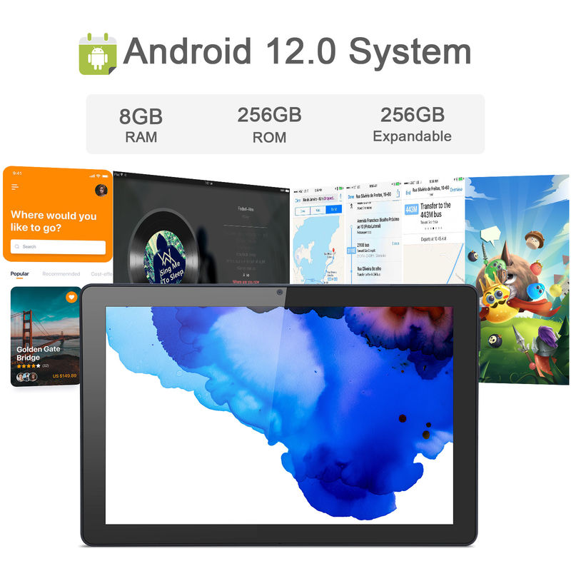 C 아이디어 9.7인치 안드로이드 12 태블릿 8GB 램 512GB 롬 모델 CM7800 블랙