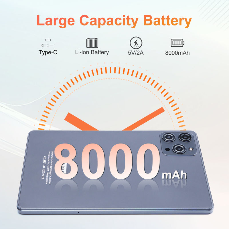 C 아이디어 9인치 안드로이드 12 태블릿 8GB 램 512GB 롬 5MP+8MP 듀얼 카메라 와이파이 태블릿 SIM CM915 (그레이)