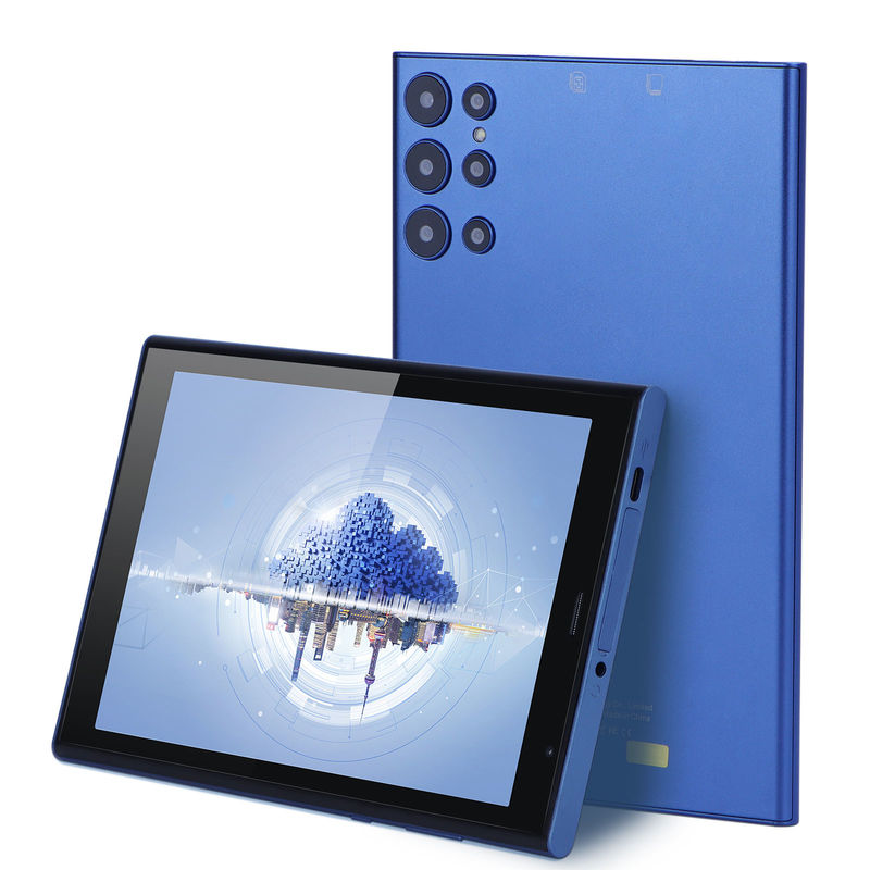 C 아이디어 8인치 안드로이드 태블릿 PC 8GB 램 512GB 롬 쿼드 코어 800*1280 HD 태블릿 WIFI/SIM 카드 CM822 (파란색)