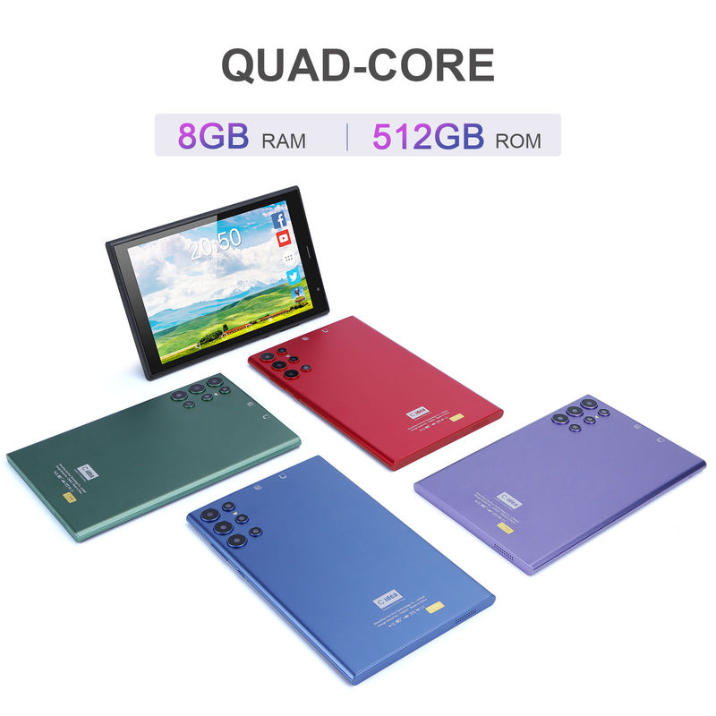 C 아이디어 8인치 안드로이드 태블릿 PC 8GB 램 512GB 롬 쿼드 코어 800*1280 HD 태블릿 WIFI/SIM 카드 CM822 (흑)
