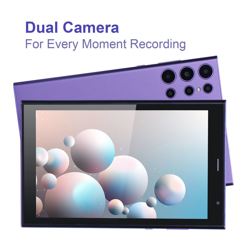 C 아이디어 8인치 안드로이드 태블릿 PC 8GB 램 512GB 롬 쿼드 코어 800*1280 HD 태블릿 WIFI/SIM 카드 CM822 ( 보라색)