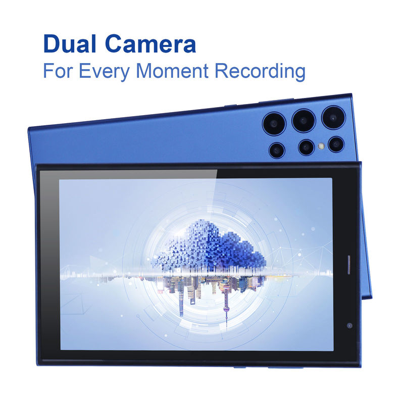 C 아이디어 8인치 안드로이드 태블릿 PC 8GB 램 512GB 롬 쿼드 코어 800*1280 HD 태블릿 WIFI/SIM 카드 CM822 (파란색)