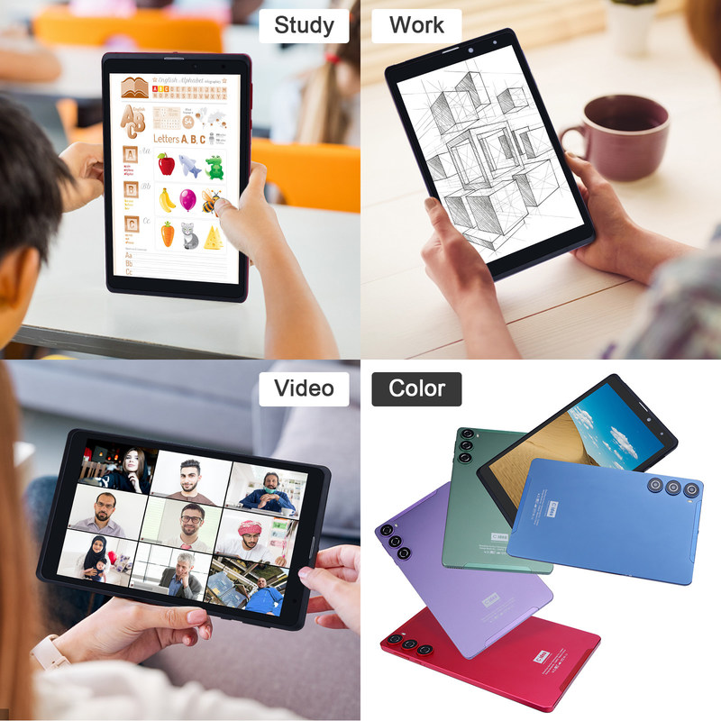 C 아이디어 8인치 안드로이드 태블릿 PC 제조사 안드로이드 12 쿼드 코어 8GB+512GB 저장장치 IPS HD 디스플레이 CM835 (녹색)