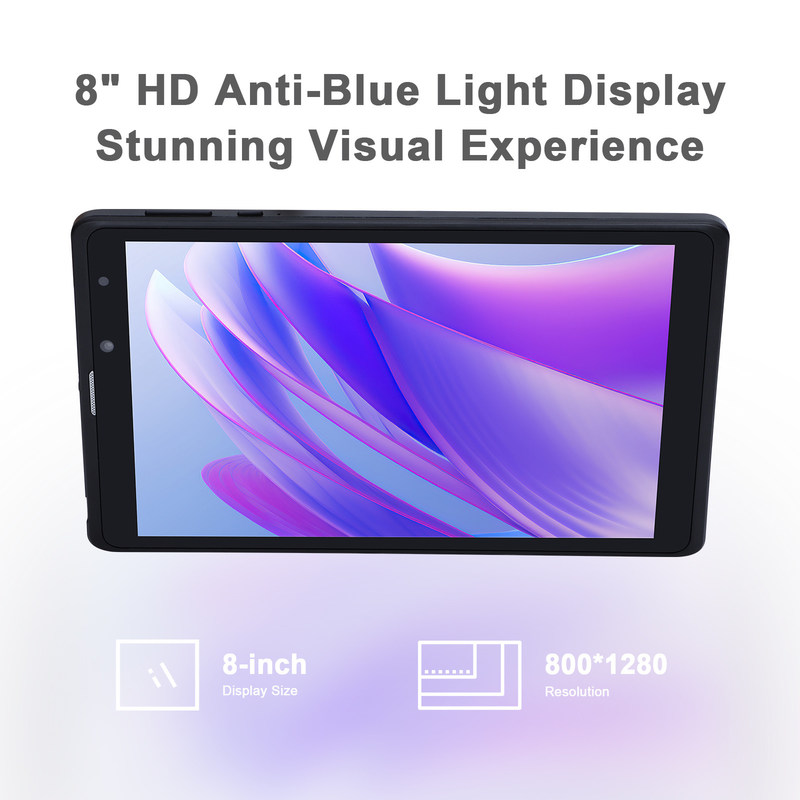 C 아이디어 8인치 안드로이드 태블릿 PC 제조사 안드로이드 12 쿼드 코어 8GB+512GB 저장장치 IPS HD 디스플레이 CM835 (검은)