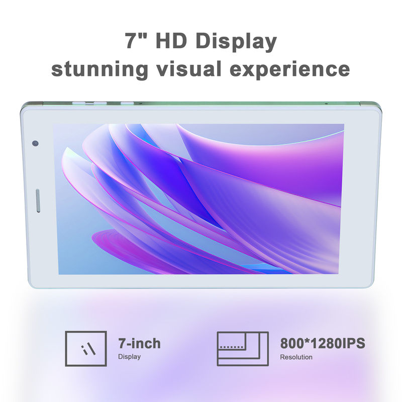 C 아이디어 7인치 안드로이드 스마트 태블릿 8+512GB 쿼드 코어 와이파이 태블릿 HD 터치 스크린 CM513 ((녹색)