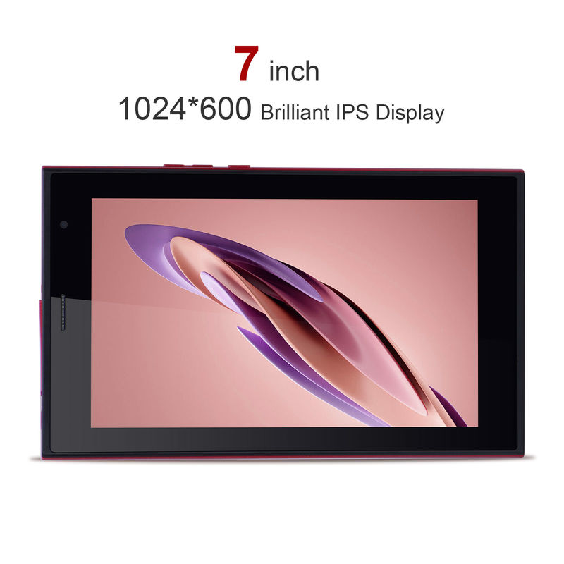 C 아이디어 안드로이드 7 인치 태블릿 PC 6 램 + 128 롬 저장 6000mAh 배터리 사용 시간 어린이 및 성인 CM522 빨간색