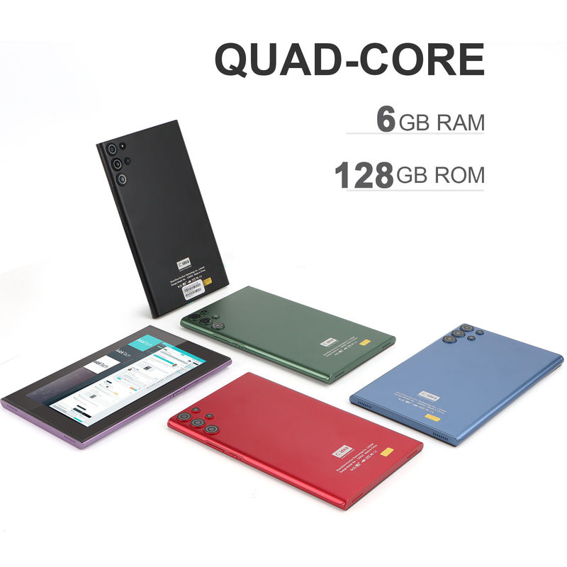 C 아이디어 안드로이드 7인치 태블릿 PC 대용량 배터리 6000mAh 512GB 확장 스토리지 어린이 및 성인 보라색 CM522 보라색
