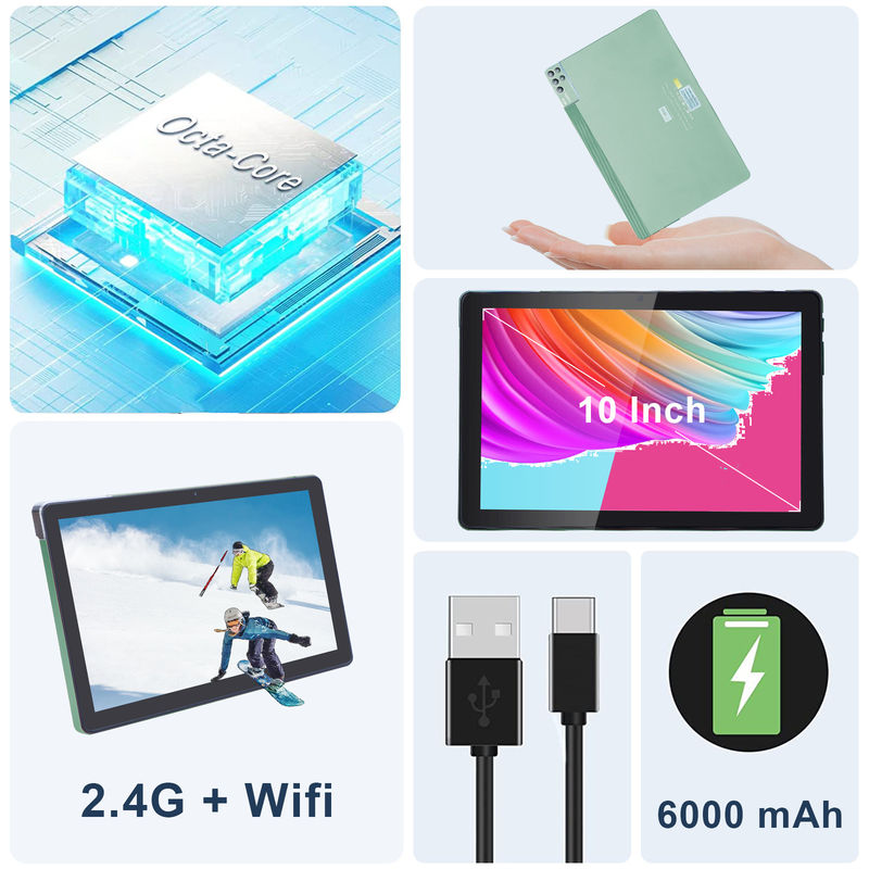 C 아이디어 6+256GB 800x1280 IPS 10 인치 태블릿 PC 케이스 쿼드 코어 듀얼 5MP+8MP 카메라 HD IPS 디스플레이 CM7000