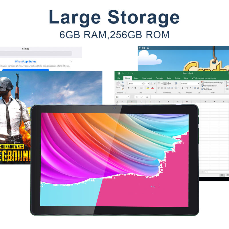 C 아이디어 6+256GB 800x1280 IPS 10 인치 태블릿 PC 케이스 쿼드 코어 듀얼 5MP+8MP 카메라 HD IPS 디스플레이 CM7000