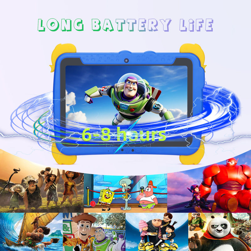 아이디아 키즈 탭 10.1인치 안드로이드 12 태블릿 아이용 4GB 램 64GB 롬 눈 보호 터치 스크린 P1150