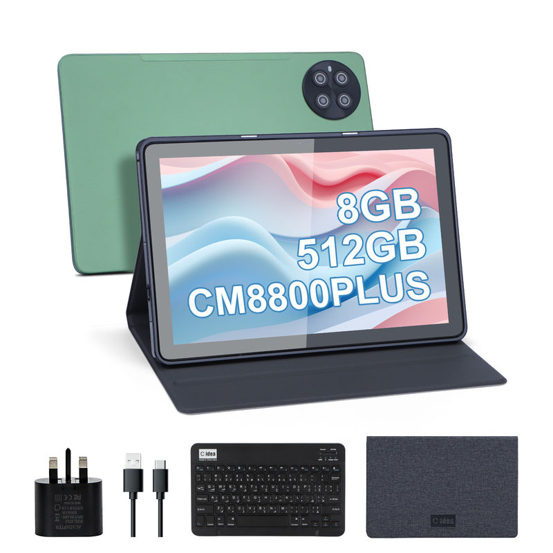 C 아이디어 10.1 인치 8GB RAM 512GB ROM 와이파이 스마트 태블릿 PC SIM 지원 CM8800 플러스