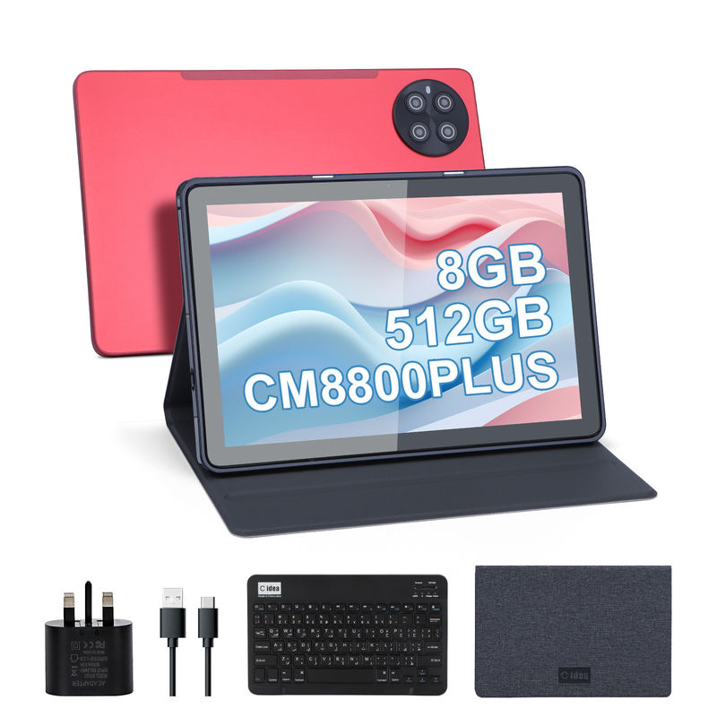 C 아이디어 10.1 인치 IPS 화면 학생용 스마트 태블릿 PC 키보드 CM8800 플러스