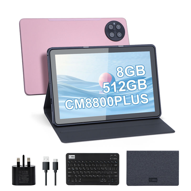 C 아이디어 안드로이드 8GB 램 512GB 롬 10.1인치 태블릿 컴퓨터 키보드 CM8800플러스