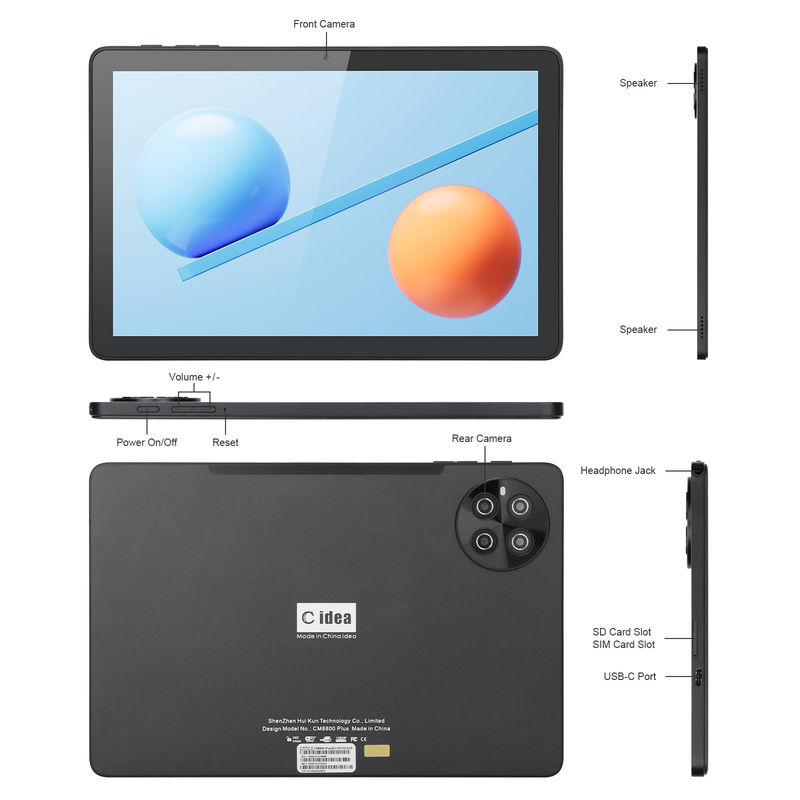 C 아이디어 512GB 저장장치 5G 와이파이 트러치 화면 10.1 인치 태블릿 SIM와 함께 학교 CM8800 플러스