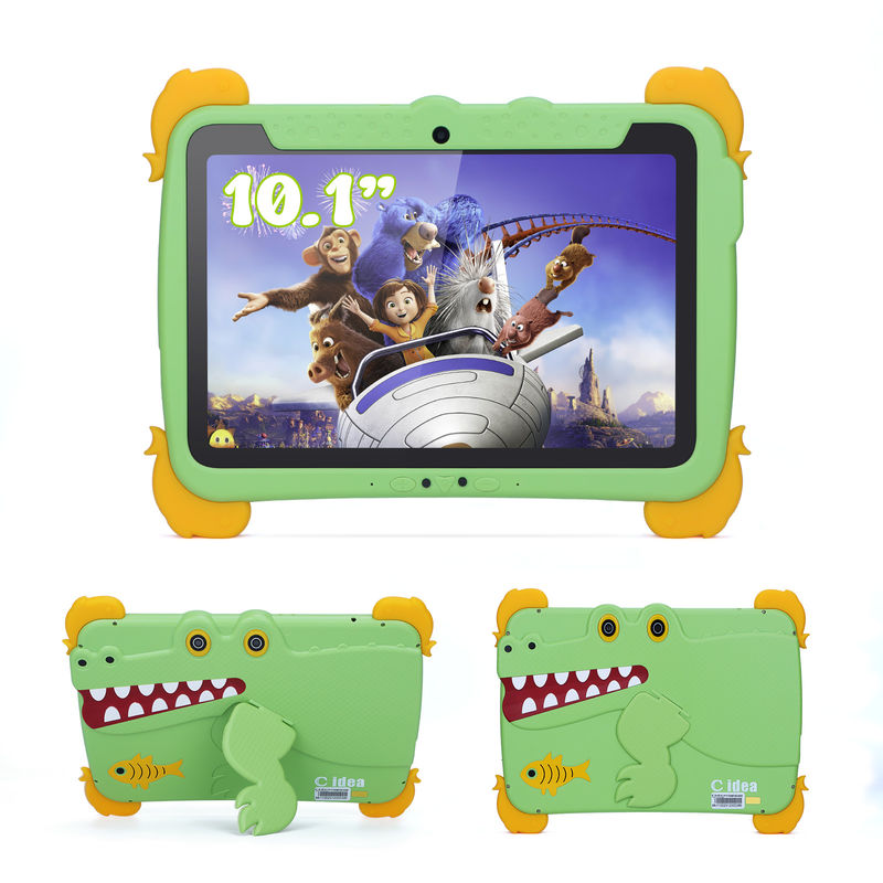 C 아이디아 키즈 태블릿 10.1인치 안드로이드 태블릿 PC 케이스 눈 보호 1280*800 화면 사전 설치 IWAWA 교육용