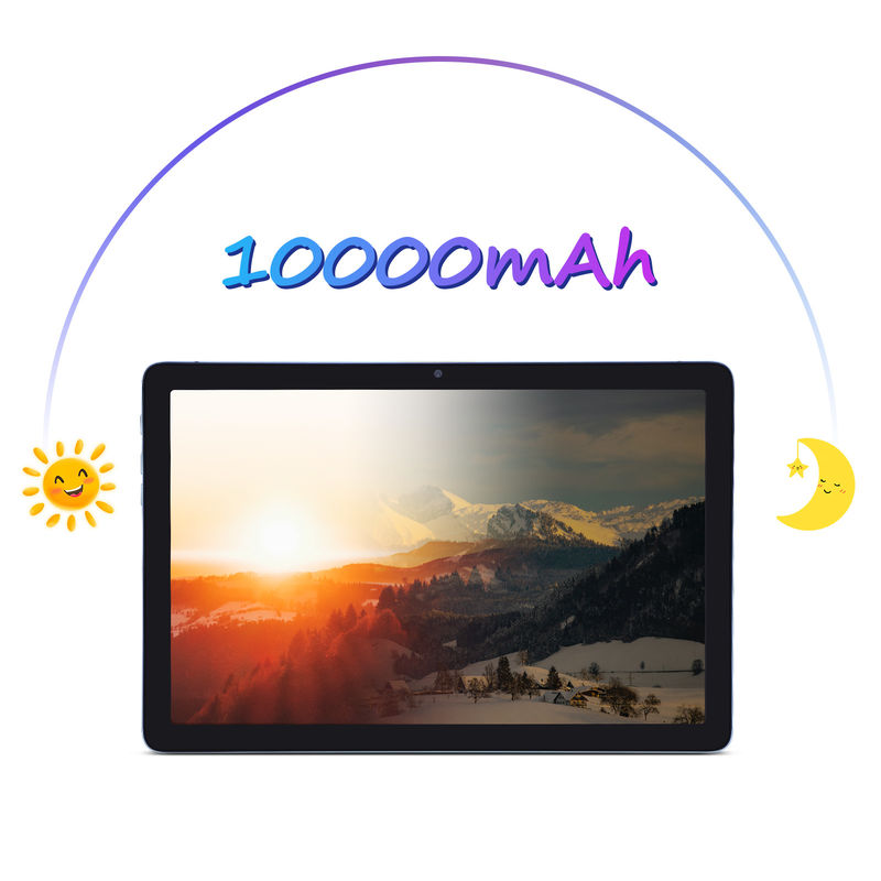C 아이디어 10.1 인치 스마트 태블릿 10000mAh 배터리 8GB + 512GB 블루투스 키보드와 SIM 지원 교육 학습