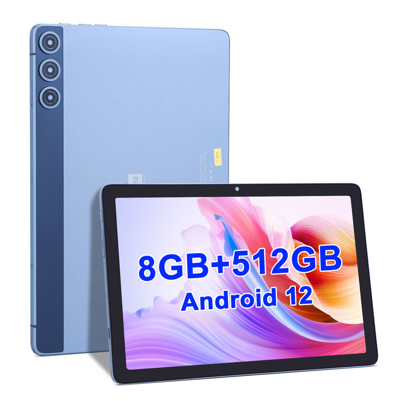 C 아이디어 안드로이드 태블릿 10.1 인치 대형 화면 8GB RAM 512GB 와이파이 5G 태블릿 키보드 마우스와 함께 학생용 SIM 지원