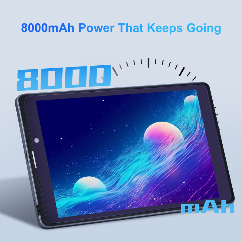 C 아이디어 안드로이드 태블릿 PC 듀얼 카메라 8인치 1280x800 IPS HD 디스플레이 학생용 안드로이드 12 태블릿 CM818 회색