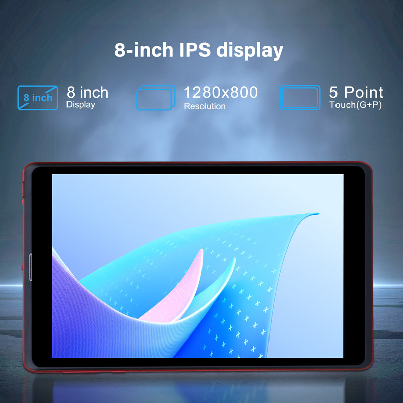 C 아이디어 8인치 안드로이드 12 태블릿 8GB 램 512GB 롬 8000mAh 배터리 5+8MP 학생용 카메라