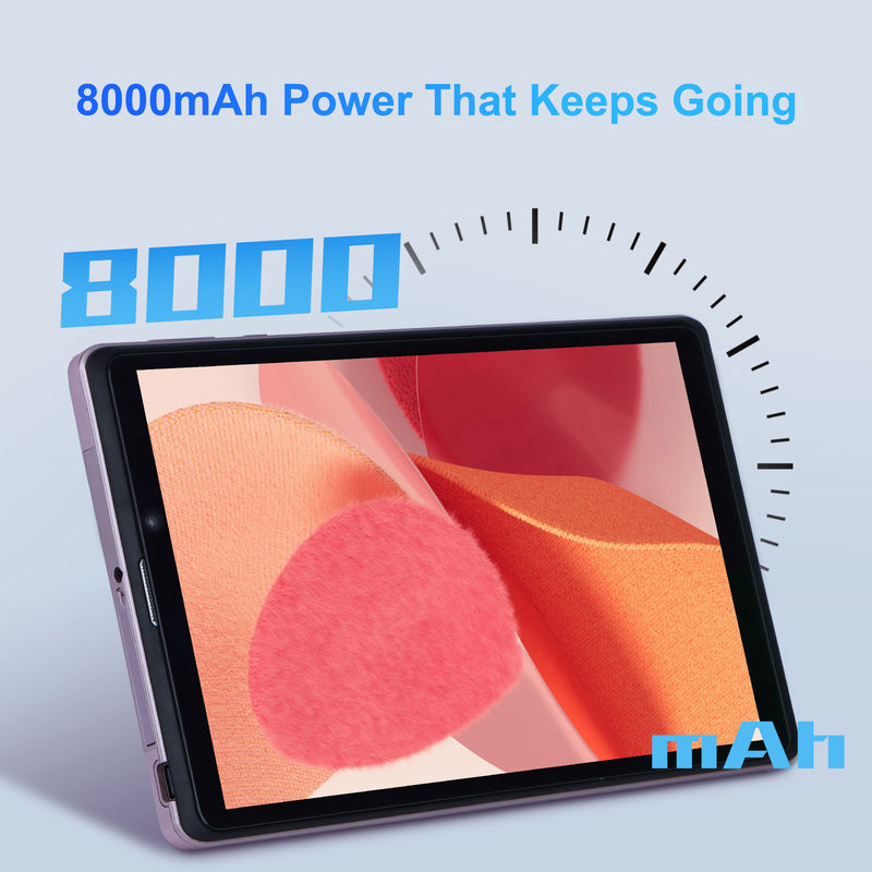 C 아이디어 8인치 안드로이드 12 태블릿 8000mAh 배터리 5MP+8MP 카메라 8GB 램 512GB 롬 교육 학습용 CM818-핑크