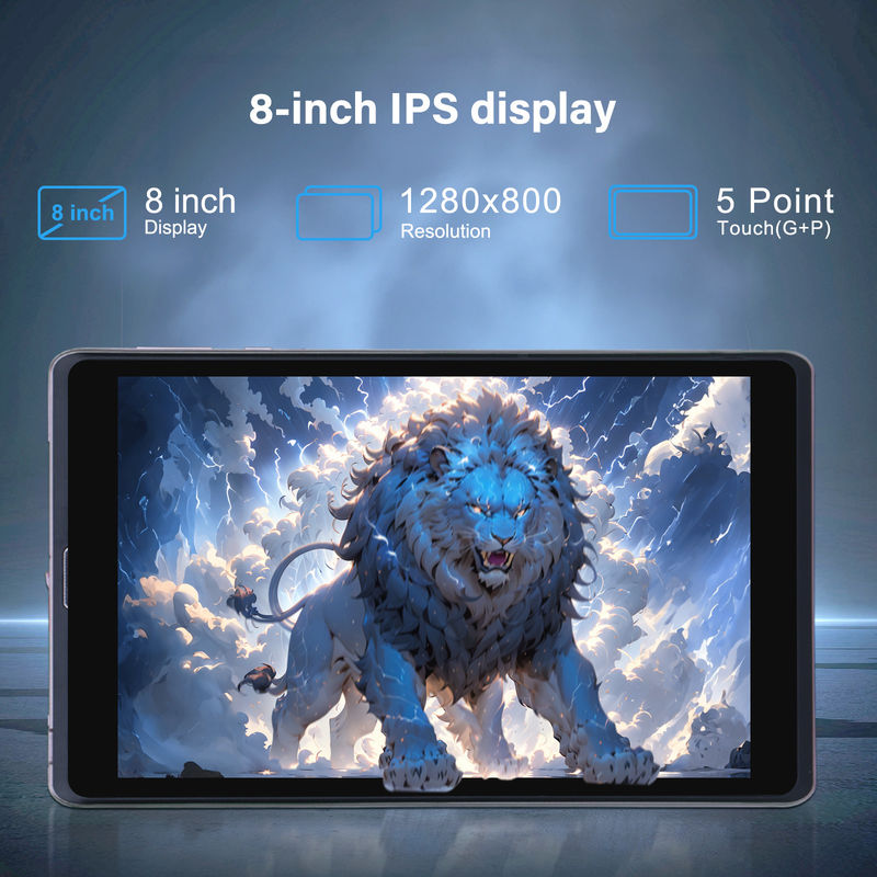 C 아이디어 8인치 안드로이드 12 태블릿 8000mAh 배터리 5MP+8MP 카메라 8GB 램 512GB 롬 교육 학습용 CM818-핑크
