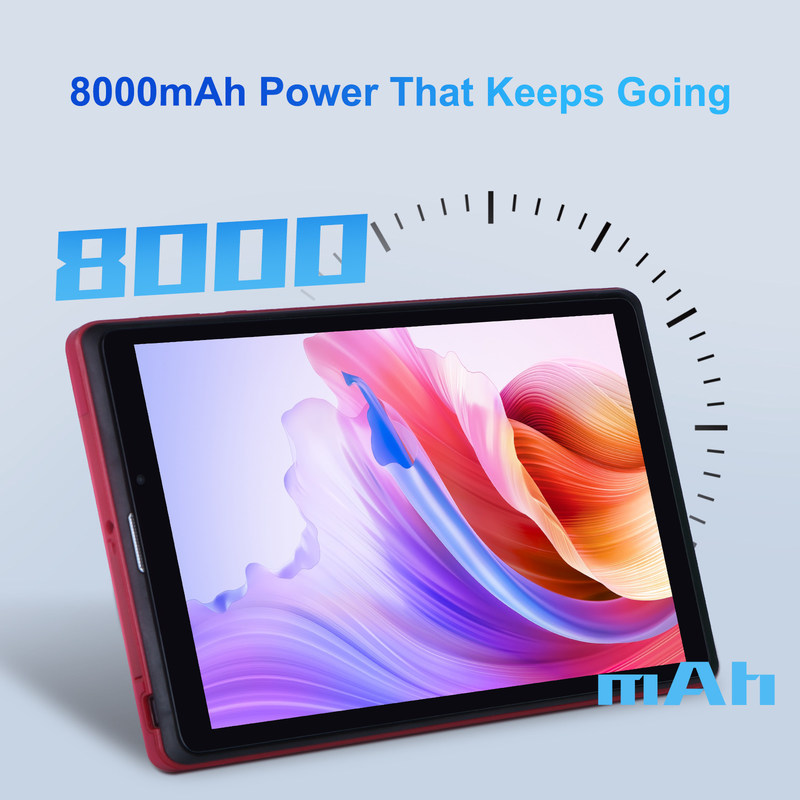 C 아이디어 8인치 안드로이드 12 태블릿 8GB 램 512GB 롬 8000mAh 배터리 5+8MP 학생용 카메라