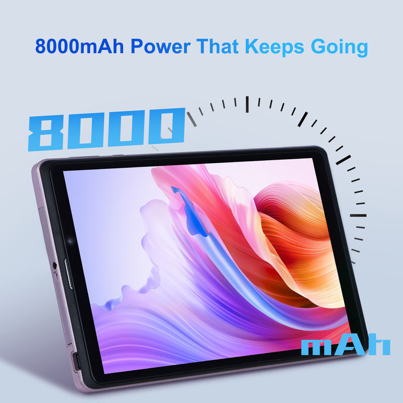 C 아이디어 8인치 안드로이드 12 태블릿 8000mAh 배터리 5+8MP 카메라 8GB 램 512GB 롬 교육 학습 CM818-핑크