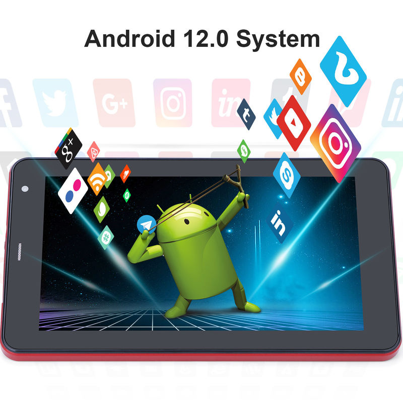 C 아이디어 와이파이 5G 태블릿 7인치 태블릿 6+128GB 쿼드 코어 터치 스크린 교육용 CM515 (붉은)