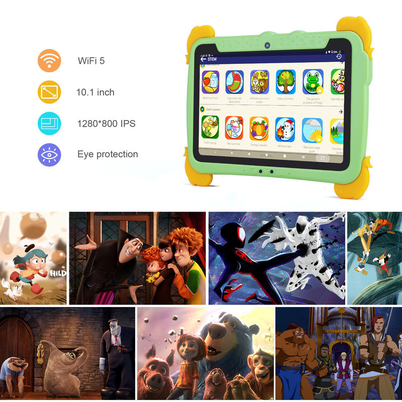 C 아이디어 10.1인치 안드로이드 태블릿 4GB RAM 64GB ROM 태블릿 키즈패드 P1100