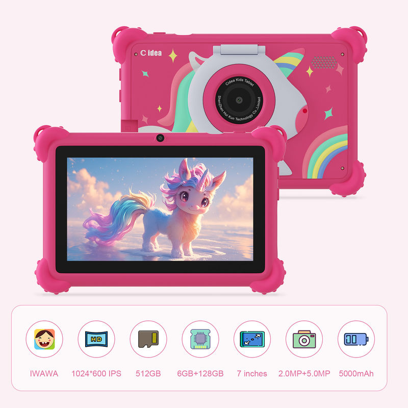 C 아이디어 7인치 안드로이드 스마트 태블릿 PC For Child with Expand 512GB kids APP CM88
