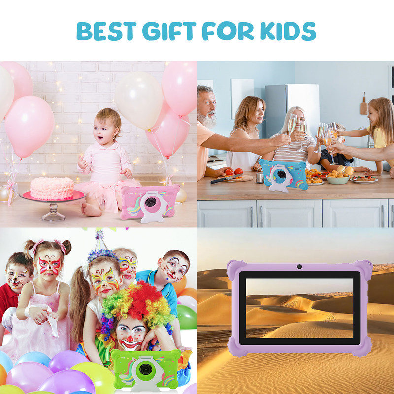 C 아이디어 2024 키즈 학습 태블릿 밝은 디스플레이 보호 케이스와 안드로이드 12 성능 CM88