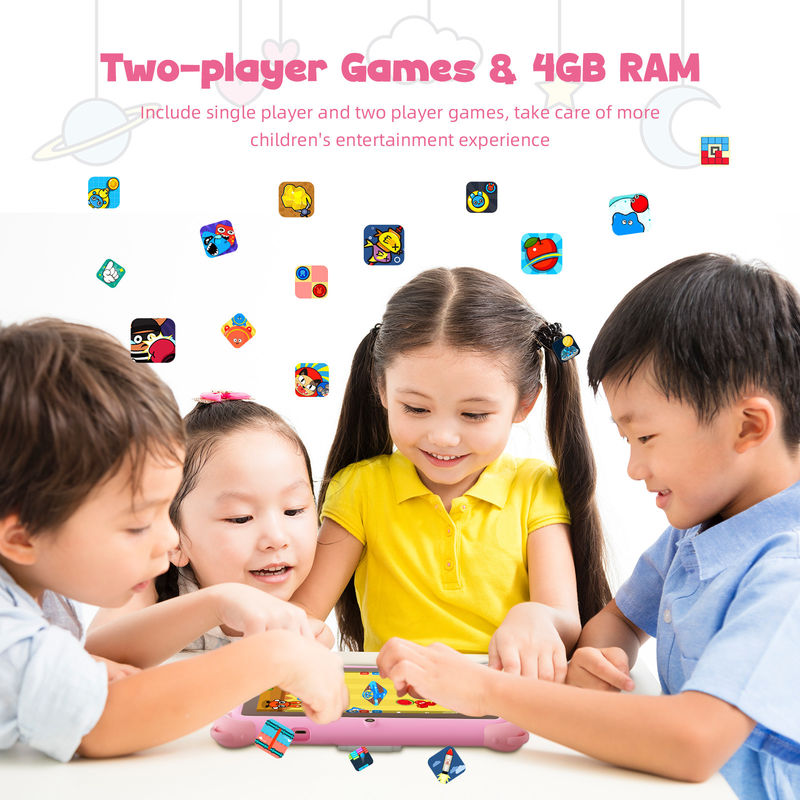 C 아이디어 안드로이드 13 키즈 태블릿 4+32GB 교육 태블릿 친근 APP CM91 핑크와 함께 키즈패드