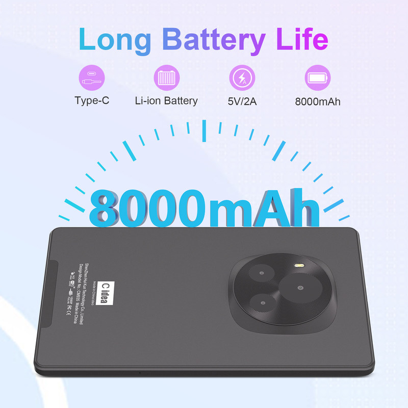 C 아이디어 안드로이드 태블릿 800x1280 IPS 화면 9 IN 스마트 태블릿 PC와 SIM 교육 CM935 검은색