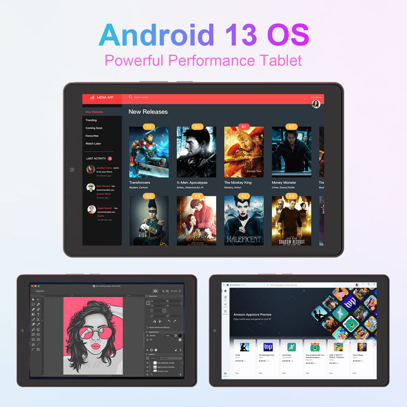 C 아이디어 안드로이드 태블릿 IPS 스크린 SIM 지원 9 인치 태블릿 PC 청소년 CM935 분홍색