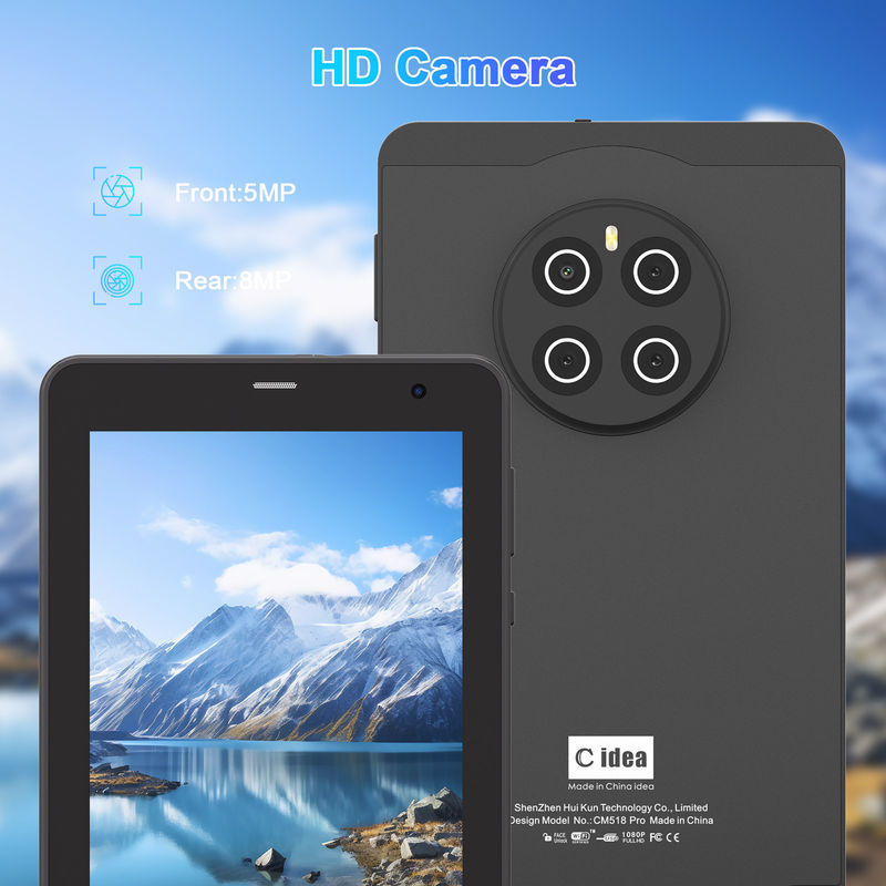 C 아이디어 안드로이드 13 태블릿 512GB SIM 7인치 태블릿 PC CM518 프로 블랙