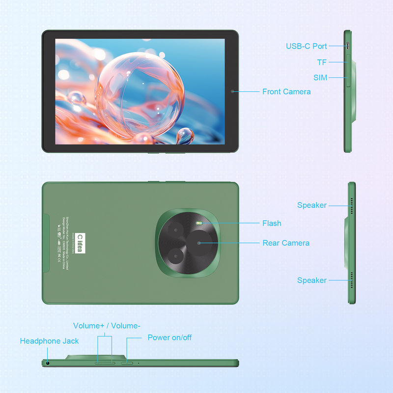 C 아이디어 5G 교육 태블릿 800x1280 IPS 터치 스크린 태블릿 스타일러 펜 CM935 녹색