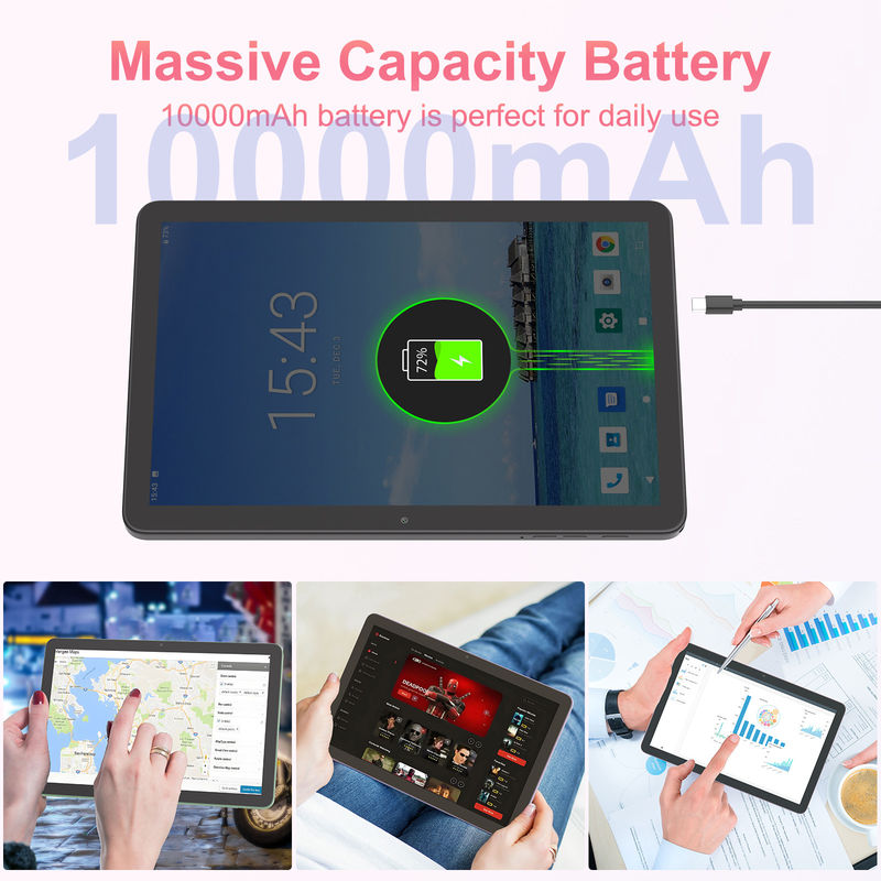 C 아이디어 10.1인치 5G 태블릿 콤 심 지원 키보드 교육용 안드로이드 태블릿 PC M8300 플러스 블랙