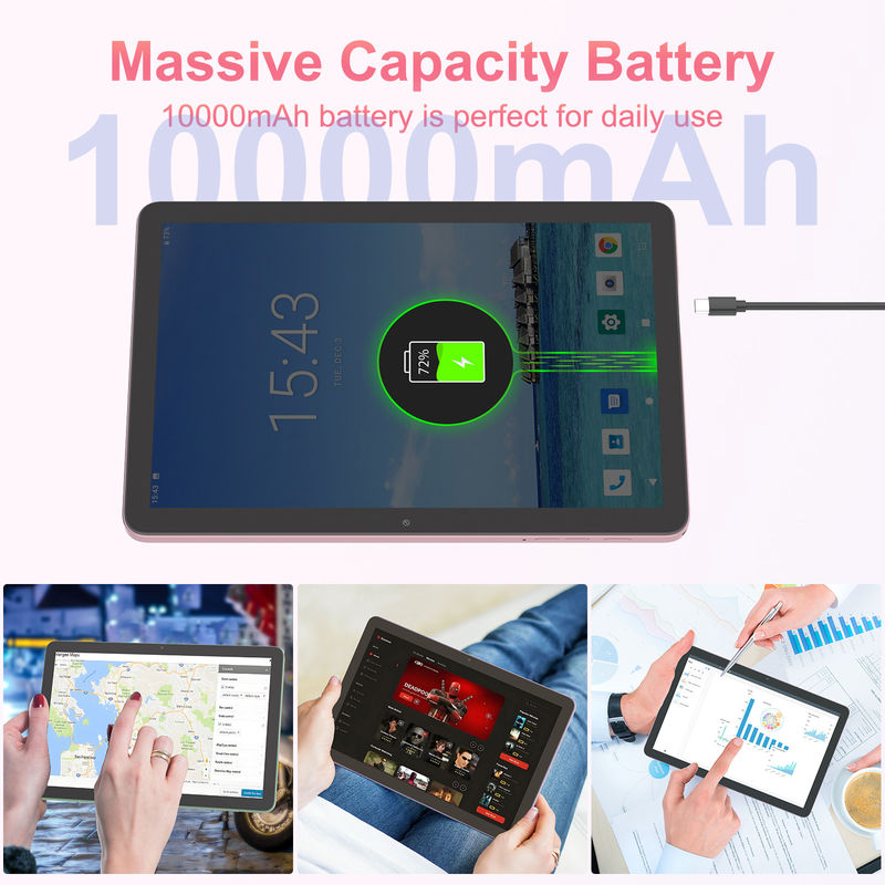 C 아이디어 10.1인치 5g 태블릿과 심 키보드 스마트 태블릿 PC 교육용 cM8300 플러스 분홍색
