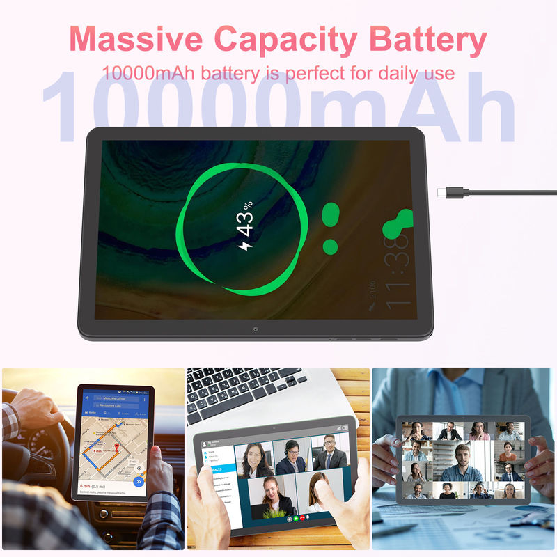 C 아이디어 10.1인치 5G LTE 태블릿 SIM 카드 슬롯 교육용 안드로이드 태블릿 PC M8300 플러스 블랙