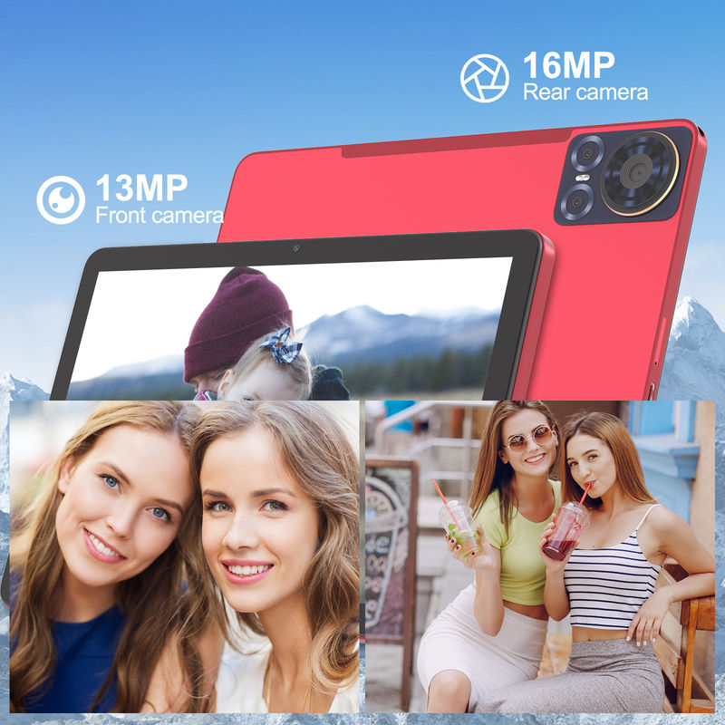C 아이디어 태블릿 10.1인치 5G LTE 태블릿 터치 스크린 엔터테인먼트용 태블릿 PC CM8300 플러스 빨간색