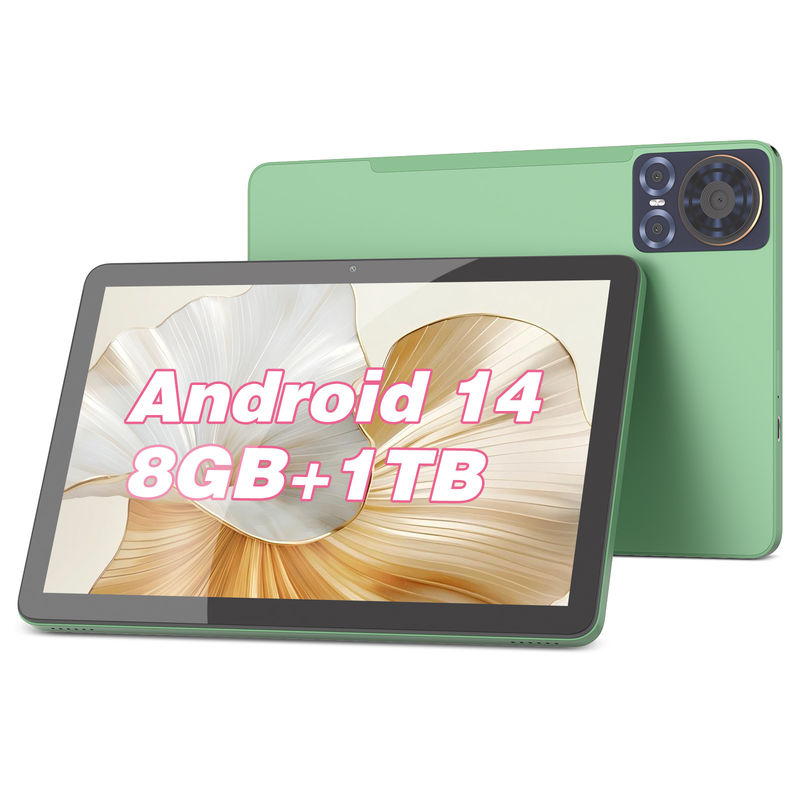 C 아이디어 10.1인치 5G 태블릿 MTK 쿼드 코어 안드로이드 14 태블릿 PC CM8300 플러스 녹색